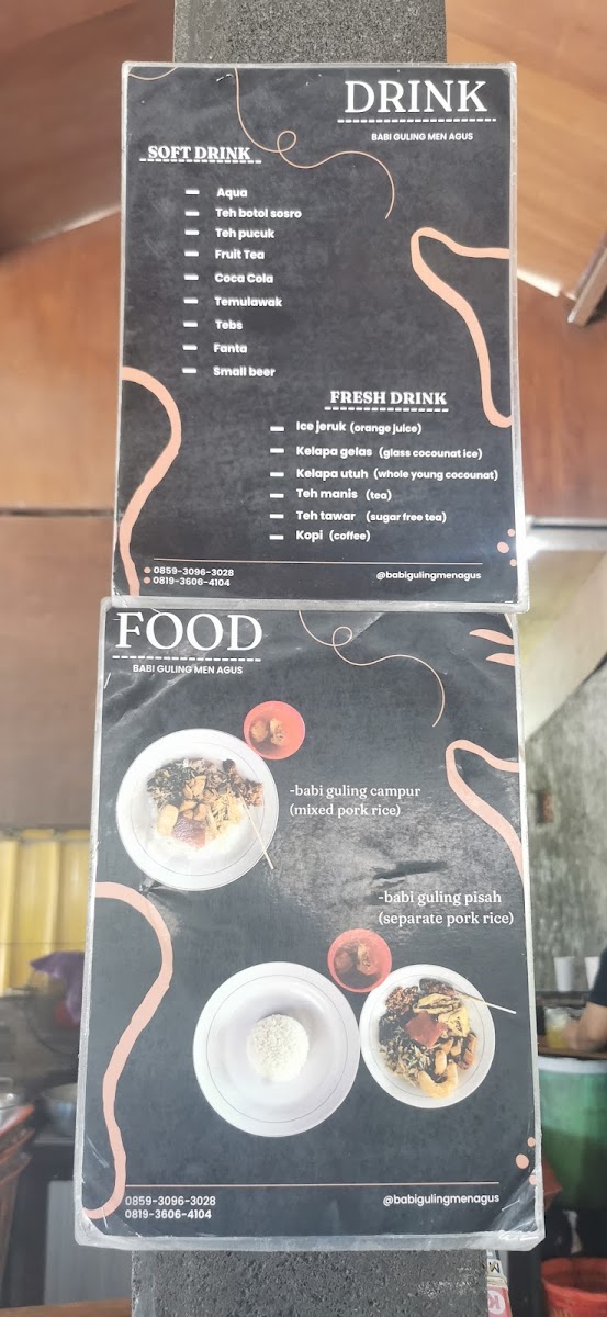 Warung Nasi Babi Guling Men Agus Menu - Image 5