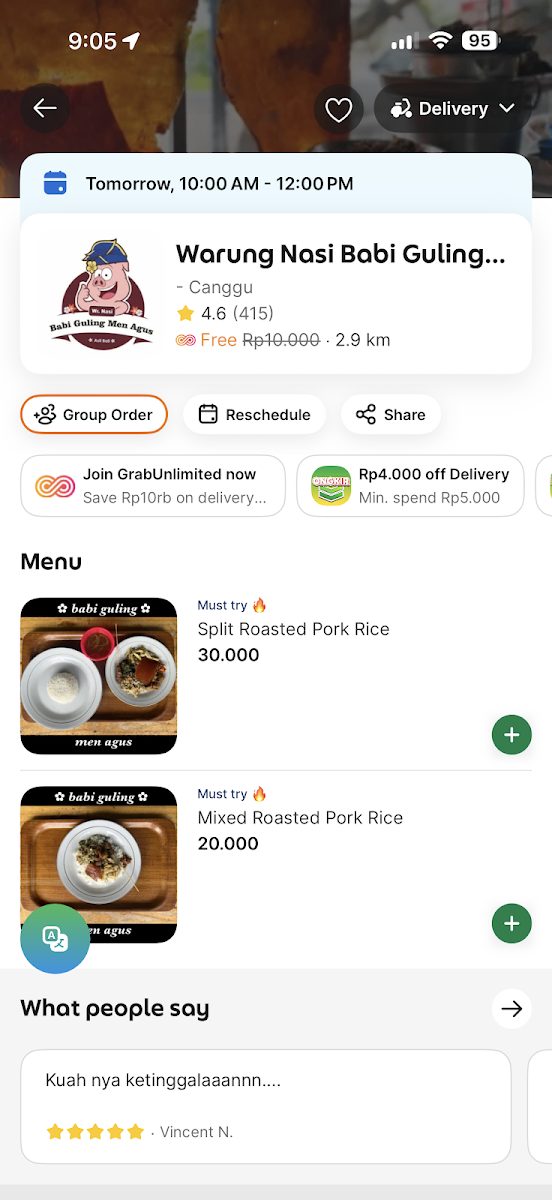Warung Nasi Babi Guling Men Agus Menu - Image 6